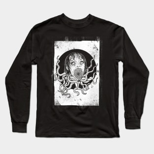 Lovecraftian (White print) Long Sleeve T-Shirt